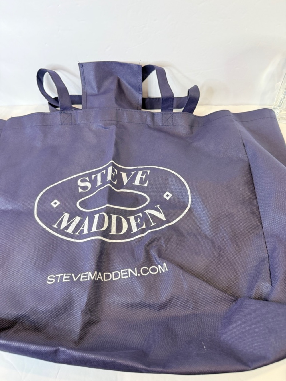 Steve Madden Large Tote Bag Purple Reusable Shopper Travel Carryall